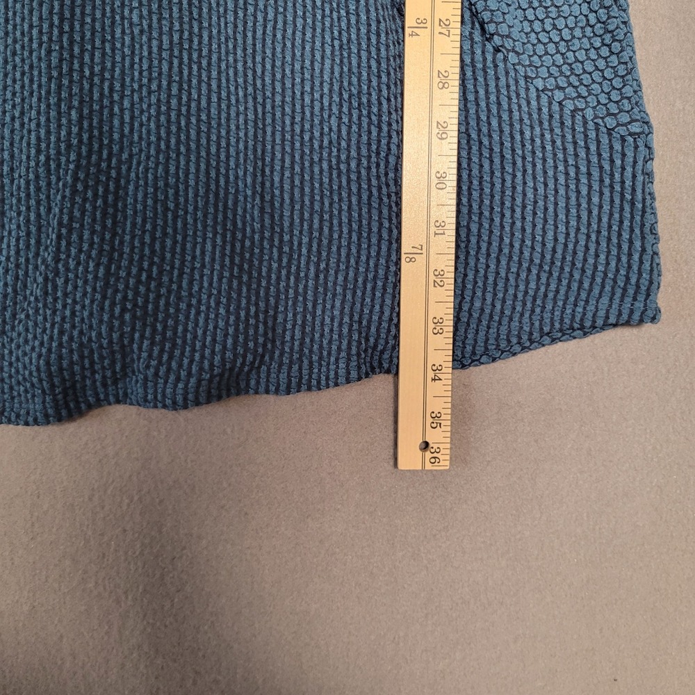 NorthStyle Teal Blue Textured Knit Tunic Dress Pockets Size L - Picture 8 of 8